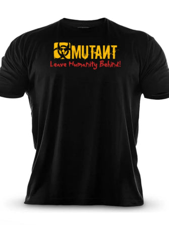 Men's Letter Graphic Round Neck Short Sleeve T-Shirt Black