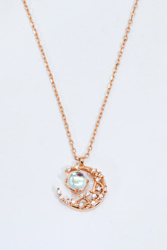 Where It All Began Moonstone Necklace Moonstone Rose Gold One Size
