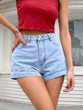 Denim Shorts with Pockets Denim Shorts