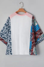 Desert Patchwork Floral Kimono Top for Women Woman T Shirts