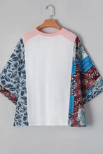 Desert Patchwork Floral Kimono Top for Women Woman T Shirts