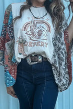 Desert Patchwork Floral Kimono Top for Women Woman T Shirts