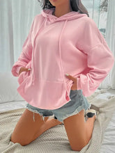 Devine Drawstring Long Sleeve Hoodie Woman Sweatshirts