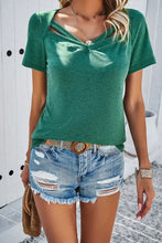 Devine V-Neck Short Sleeve T-Shirt Woman T Shirts