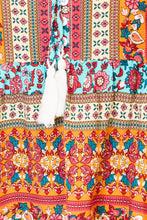 Devine Bohemian Tassel Tie Puff Sleeve Babydoll Blouse Woman Blouses