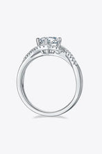 Adored 1 Carat Moissanite 925 Sterling Silver Crisscross Ring Rings