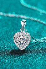 1 Carat Moissanite Heart Pendant Chain Necklace Necklaces