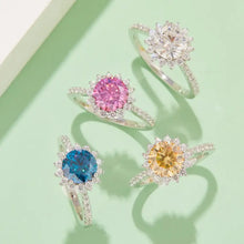 2 Carat Moissanite 925 Sterling Silver Ring Fine Jewelry