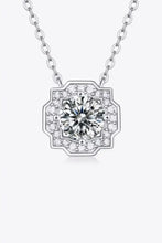 1 Carat Moissanite Flower Shape Pendant Chain Necklace Necklaces