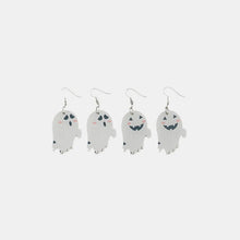 2 Piece Alloy Acrylic Ghost Dangle Earrings White One Size