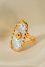 Natural Stone Copper Ring Rings