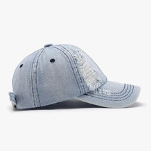 Distressed Cotton Baseball Cap Hats