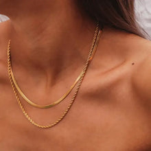 Double Layered Chain Necklace Fashion Jewelry