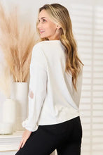 Double Take V-Neck Dropped Shoulder Blouse Woman Blouses