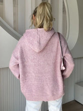 Drawstring Button Down Hooded Cardigan Woman Outerwear