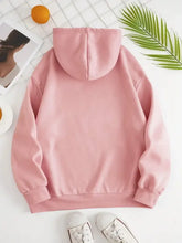 Drawstring Dropped Shoulder Hoodie Woman Sweatshirts