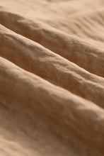 Drawstring Frilled Waist Wide Leg Utility Trousers Woman Pants