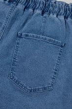 Drawstring High Waist Denim Shorts with Pockets Denim Shorts