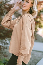 Drawstring Long Sleeve Hoodie Woman Sweatshirts