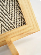 Durable vertical sisal cat scratcher with light wooden frame