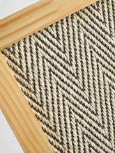 Durable vertical sisal cat scratcher with herringbone mat and wooden frame