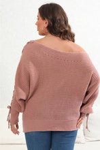 Dusty Rose Off Shoulder Sweater with Pearl Embellishments Long Sleeve Length Sweater Pullovers