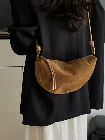 Knotted Strap Shoulder Bag Caramel One Size Shoulder Bags