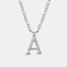 Titanium Steel Letter Pendant Necklace Style A One Size