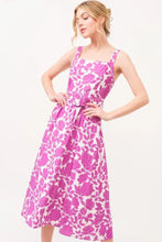 And The Why Square Neck Belted Floral Printed Midi Dress Casual Dresses