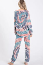 BiBi Tie Dye French Terry Casual Pants Woman Pants