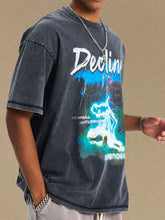 Men's Graphic Round Neck Half Sleeve T-Shirt