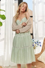 ADORA Gingham Detail Washed Dress Casual Dresses