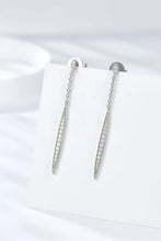 Elegant Moissanite 925 Sterling Silver Drop Earrings Earrings