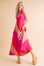 Aemi+Co Color Block Sleeveless Maxi Dress Casual Dresses