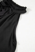 Pinched V Neck Tie Loose Tank Top Tanks & Camis