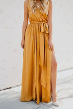 Surplice Tie Waist Maxi Dress Woman Maxi Dress