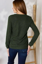 Hailey & Co Full Size Colorblock V-Neck Blouse Woman Blouses