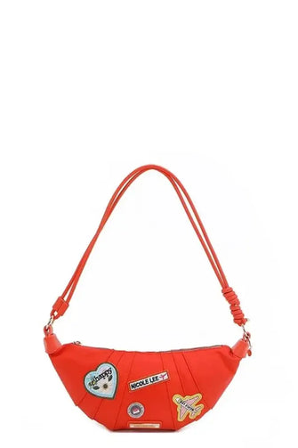 Nicole Lee USA Color Patch Croissant Bag Orange One Size Shoulder Bags