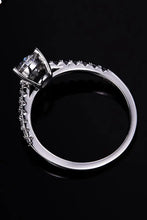 1 Carat Moissanite 925 Sterling Silver Side Stone Ring Rings