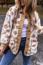 Flower Button Up Long Sleeve Jacket Woman Outerwear