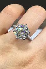 5 Carat Moissanite 6-Prong Ring Silver Rings