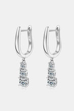 1.8 Carat Moissanite 925 Sterling Silver Drop Earrings Silver One Size Earrings