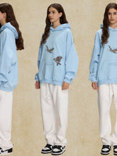 Men's Graphic Long Sleeve Hoodie with Kangaroo Pocket