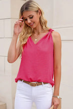Knot Detail V-Neck Tank Tanks & Camis