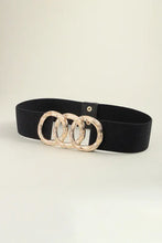 Zinc Alloy Buckle Elastic Wide Belt Belts