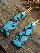 Geometrical Shape Imperial Jasper Dangle Earrings Earrings