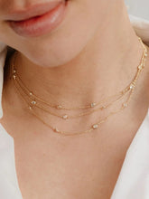 18K Gold-Plated Inlaid Zircon Layered Necklace