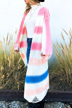 And The Why Multi Gradation Dye Maxi Cardigan Sweater