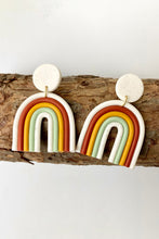 Rainbow Shape Dangle Earrings Ivory One Size