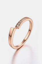 Moissanite 925 Sterling Silver Ring Rose Gold